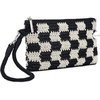 image:imageThe Sak Vita Small Crochet Wristlet PurseBlack Check