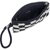 image:imageThe Sak Vita Small Crochet Wristlet PurseBlack Check