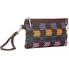 image:imageThe Sak Vita Small Crochet Wristlet PurseBrown Check