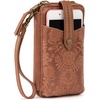 image:imageThe Sak Womens Silverlake NS Smartphone CrossbodyTobbaco Floral Embossed