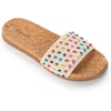 image:imageThe Sak womens Mendocino Crochet Slide SandalEcru Multi Beads