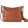 image:imageThe Sak Alameda Leather Crossbody Purse  Leather Womens Handbag for Everyday amp Travel  Cross Body Bag With ZipperTobacco Floral Embossed