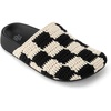 image:imageThe Sak Bolinas Clog for Kids in Crochet and Leather Slip On EntryBlack Check