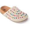 image:imageThe Sak Bolinas Clog for Kids in Crochet and Leather Slip On EntryEcru Multi Beads