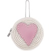 image:imageThe Sak Circle Coin Pouch in Crochet Change Purse with Zipper Closure EcruRosewood