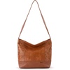 image:imageThe Sak De Young Hobo Bag  Premium Leather Womens Handbag for Everyday amp Travel  Durable Large Purse With Zipper PocketTobacco Floral Emboss