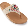 image:imageThe Sak Everly Slide Sandal  Womens Flat Fashion Slides with Soft Cushion Sole  Beach Slip On Sandals For EverydayEcru Multi Beads