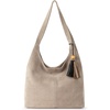 image:imageThe Sak Huntley Hobo Bag  Premium Leather Womens Purse for Everyday amp Travel  Handbag with Shoulder Bag StrapsSand Suede