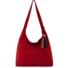 image:imageThe Sak Huntley Hobo Bag  Premium Leather Womens Purse for Everyday amp Travel  Handbag with Shoulder Bag StrapsScarlet Suede