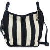 image:imageThe Sak Los Feliz Crossbody Purse  Womens Leather Handbag For Everyday amp Travel  Cross Body With Adjustable Shoulder StrapBlack Stripe