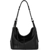 image:imageThe Sak Los Feliz Hobo Purse  Premium Large Leather Womens Handbag for Everyday amp Travel  Durable Purse With Zipper PocketBlack