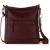 image:imageThe Sak Lucia Leather Crossbody Purse  Premium Leather Womens Handbag for Everyday amp Travel  Cross Body Bag With ZipperBlack Cherry