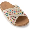 image:imageThe Sak Penelope Slide Sandal  Womens Flat Fashion Slides with Soft Cushion Sole Hand Crochet Slip On Sandals For EverydayEcru Multi Beads