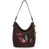 image:imageThe Sak Sequoia Crochet Hobo Coffee Leaf Embroidery