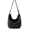 image:imageThe Sak Sequoia Hobo Bag  Premium Large Leather Womens Handbag for Everyday amp Travel  Durable Purse With Zipper PocketBlack