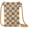 image:imageThe Sak Womens Josie Mini CrossbodyLight Metallic Check Bead