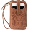 image:imageThe Sak Womens Silverlake NS Smartphone CrossbodyTobbaco Floral Embossed