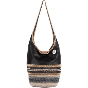 image:imageThe Sak 120 Hobo Bag  Large Womens Purse amp Shoulder Bag  Handbag With Back Zipper Pocket and Magnetic Snap ClosureBlack Seminyak