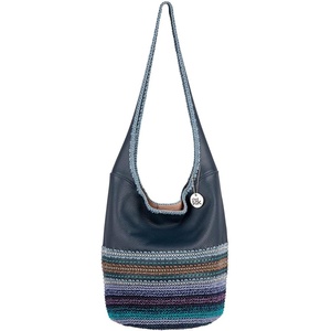 image:imageThe Sak 120 Hobo Bag  Large Womens Purse amp Shoulder Bag  Handbag With Back Zipper Pocket and Magnetic Snap ClosureIndigo Seminyak