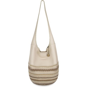 image:imageThe Sak 120 Hobo Bag  Large Womens Purse amp Shoulder Bag  Handbag With Back Zipper Pocket and Magnetic Snap ClosureStone Neutral Seminyak