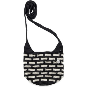 image:imageThe Sak 121 Crossbody Bag in Crochet Single Crossbody StrapBlack Tile