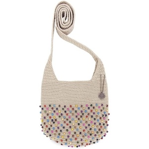 image:imageThe Sak 121 Crossbody Bag in Crochet Single Crossbody StrapEcru Multi Beads