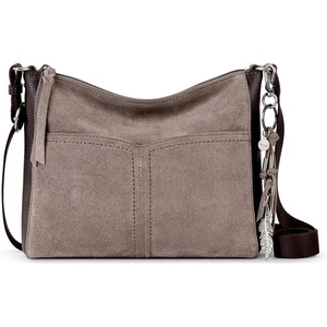 image:imageThe Sak Alameda Leather Crossbody Purse  Leather Womens Handbag for Everyday amp Travel  Cross Body Bag With ZipperMushroom Suede