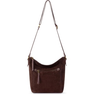 image:imageThe Sak Ashland Crossbody Purse  Womens Leather Handbag For Everyday amp Travel  Cross Body With Adjustable Shoulder StrapMahogany Suede