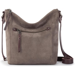 image:imageThe Sak Ashland Crossbody Purse  Womens Leather Handbag For Everyday amp Travel  Cross Body With Adjustable Shoulder StrapMushroom Suede