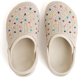 image:imageThe Sak Bolo Clog Shoe  Womens Slip On Crochet Sandal for Indoor amp Outdoor Use Lightweight Comfortable Mule ShoesEcru Multi Beads