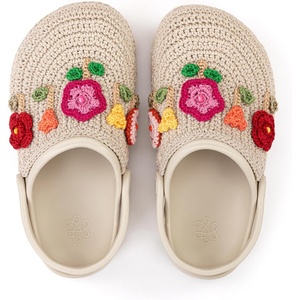 image:imageThe Sak Bolo Clog Shoe  Womens Slip On Crochet Sandal for Indoor amp Outdoor Use Lightweight Comfortable Mule ShoesFlower Ecru
