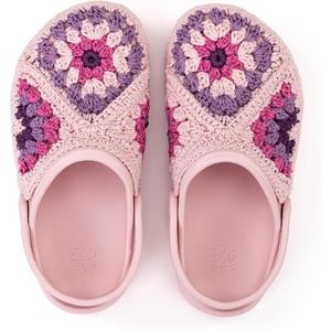 image:imageThe Sak Bolo Clog Shoe  Womens Slip On Crochet Sandal for Indoor amp Outdoor Use Lightweight Comfortable Mule ShoesOrchid Patch