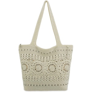 image:imageThe Sak Crafted Classics Large Carryall  Hand Crochet Womens Purse For Everyday Travel Beach Bag  Carryall Shoulder Bag Straps  Natural Medallion