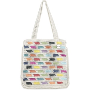 image:imageThe Sak Ellen Insulated Tote in Crochet Double Handle Straps Prisma Tile