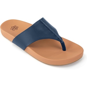 image:imageThe Sak Everly Slide Sandal  Womens Flat Fashion Slides with Soft Cushion Sole  Beach Slip On Sandals For EverydayIndigo