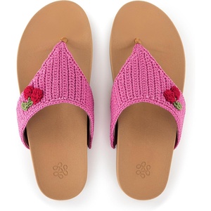 image:imageThe Sak Everly Slide Sandal  Womens Flat Fashion Slides with Soft Cushion Sole  Beach Slip On Sandals For EverydayPink Cherries