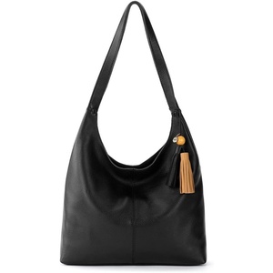 image:imageThe Sak Huntley Hobo Bag  Premium Leather Womens Purse for Everyday amp Travel  Handbag with Shoulder Bag StrapsBlack