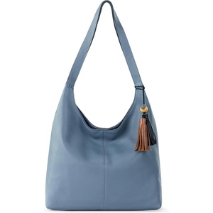 image:imageThe Sak Huntley Hobo Bag  Premium Leather Womens Purse for Everyday amp Travel  Handbag with Shoulder Bag StrapsMaritime