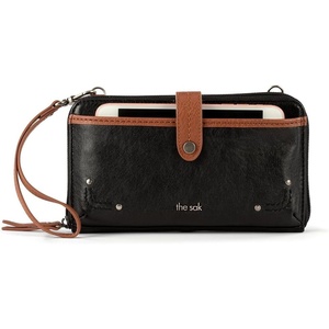 image:imageThe Sak Iris Smartphone Crossbody Purse  Small Womens Cellphone Bag amp Wallet For Everyday Convertible Wristlet With ZipperBlack Onyx  Leather
