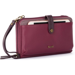 image:imageThe Sak Iris Smartphone Crossbody Purse  Small Womens Cellphone Bag amp Wallet For Everyday Convertible Wristlet With ZipperCurrant Block