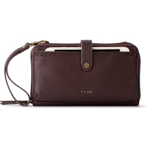 image:imageThe Sak Iris Smartphone Crossbody Purse  Small Womens Cellphone Bag amp Wallet For Everyday Convertible Wristlet With ZipperMahogany  Leather