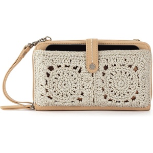 image:imageThe Sak Iris Smartphone Crossbody Purse  Small Womens Cellphone Bag amp Wallet For Everyday Convertible Wristlet With ZipperNatural Medallion  Crochet