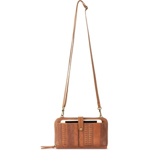 image:imageThe Sak Iris Smartphone Crossbody Purse  Small Womens Cellphone Bag amp Wallet For Everyday Convertible Wristlet With ZipperTobacco Crafted Stripe