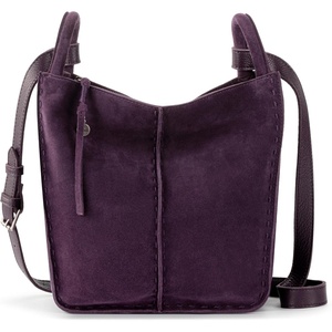 image:imageThe Sak Los Feliz Crossbody Purse  Womens Leather Handbag For Everyday amp Travel  Cross Body With Adjustable Shoulder StrapAubergine Suede