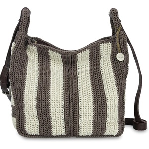 image:imageThe Sak Los Feliz Crossbody Purse  Womens Leather Handbag For Everyday amp Travel  Cross Body With Adjustable Shoulder StrapMushroom Stripe