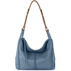 image:imageThe Sak Los Feliz Hobo Purse  Premium Large Leather Womens Handbag for Everyday amp Travel  Durable Purse With Zipper PocketMaritime