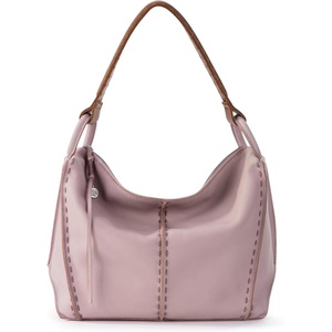 image:imageThe Sak Los Feliz Hobo Purse  Premium Large Leather Womens Handbag for Everyday amp Travel  Durable Purse With Zipper PocketRosewood