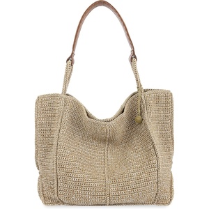 image:imageThe Sak Los Feliz Large Tote Bag  Womens Purse For Everyday Travel Beach Bag  Roomy Handbag With Shoulder Bag StrapBamboo Static