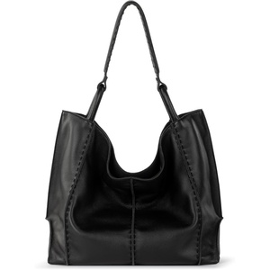 image:imageThe Sak Los Feliz Large Tote Bag  Womens Purse For Everyday Travel Beach Bag  Roomy Handbag With Shoulder Bag StrapBlack Pebble
