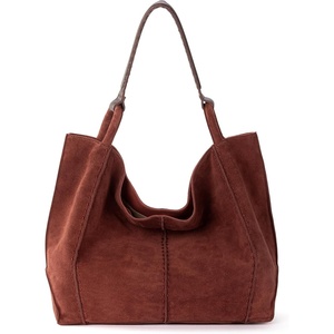 image:imageThe Sak Los Feliz Large Tote Bag  Womens Purse For Everyday Travel Beach Bag  Roomy Handbag With Shoulder Bag StrapCinnamon Suede